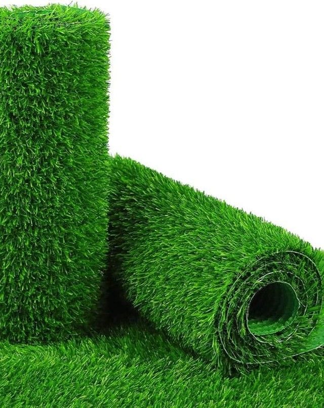 Lush Green Artificial Grass Mat / Synthetic Turf Carpet