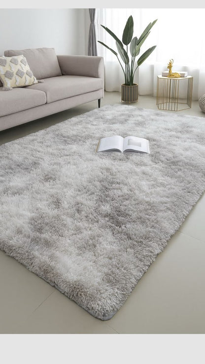 Ultra-Soft Solid Flocked Shaggy Rug / Luxury Plush Area Carpet