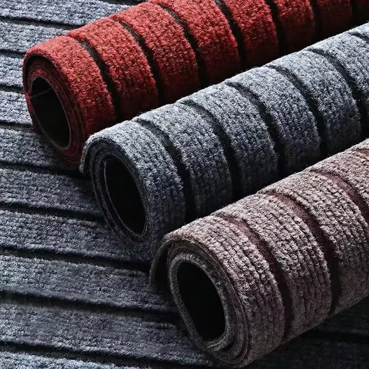 Heavy-Duty Ribbed Striped Doormat / Anti-Slip Entrance Floor Mat