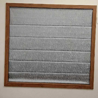 Modern Printed Grey Roman Blinds