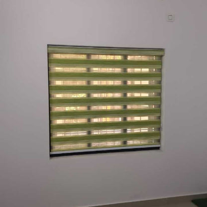Modern Dual-Layer Zebra Roller Blinds (Light Control Window Blinds)