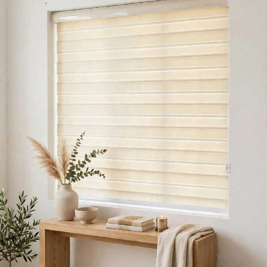 Modern Dual-Layer Zebra Roller Blinds (Light Control Window Blinds)