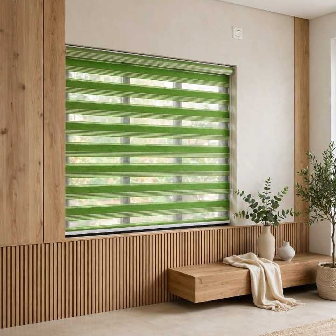 Modern Dual-Layer Zebra Roller Blinds (Light Control Window Blinds)